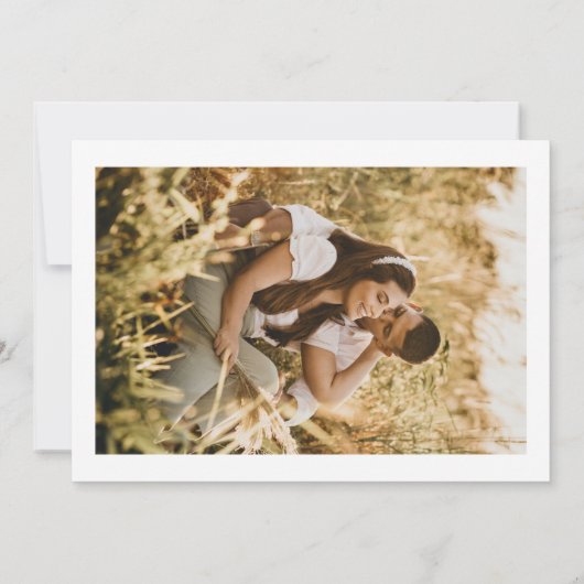 Boog Foto Save The Date Trouwkaart Aankondiging (Achterkant)