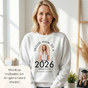 Boog Foto Trotse Moeder van Afgestudeerde in 2026 Trui