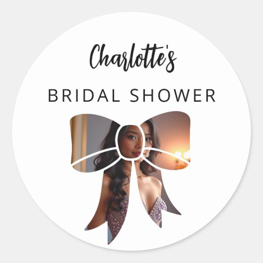 Boog foto Vrijgezellenfeest Ronde Sticker (Voorkant)