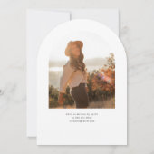 Boog Fotoborstel Kalligrafie Sweet 16 Kaart (Achterkant)