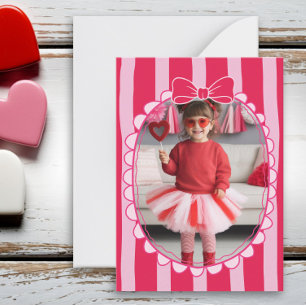 Boog Frame Kid Foto Valentijnkaart, Kind School Notitiekaartje