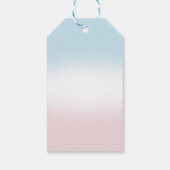 Boog Geslacht Reveal Bedankt Cadeaulabel (Achterkant)