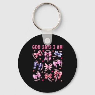 Boog God Zegt Ik Ben Christelijk Meisje Tiener Vro Sleutelhanger