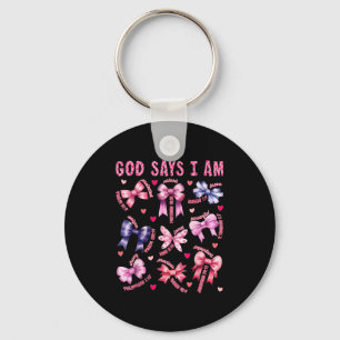 Boog God Zegt Ik Ben Christelijk Meisje Tiener Vro Sleutelhanger
