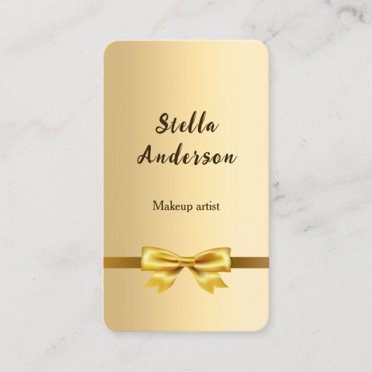 Boog goud Qr code social media Visitekaartje (Voorkant)