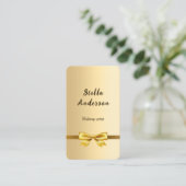 Boog goud Qr code social media Visitekaartje (Staand voorkant)