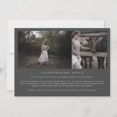 Boog | Grijze Klasse van 2024 Multi Photo Afstuder Aankondiging (Achterkant)