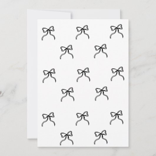 Boog hand geïllustreerd Koppel douche uitnodiging (Achterkant)