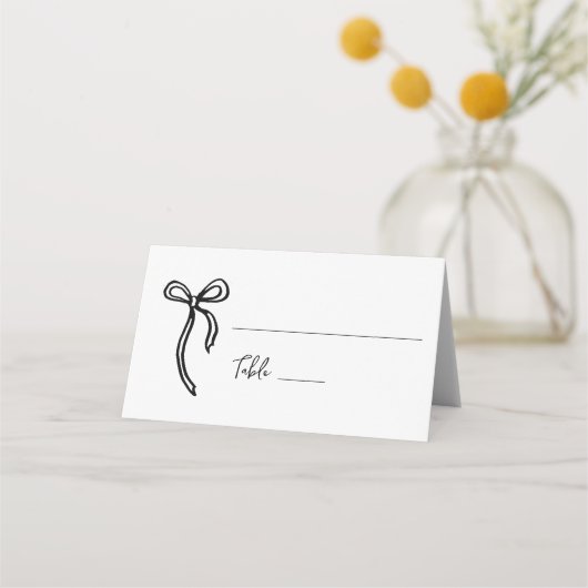 Boog Hand getrokken Bruiloft bloemen Plaats kaart Plaatskaartje (Voorkant)