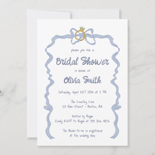 Boog hand getrokken Vrijgezellenfeest feestuitnodi Kaart (Voorkant)