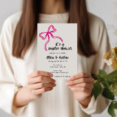 Boog handgeschreven Paar douche party uitnodiging