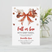 Boog Herfst Verliefd op Baby Baby shower Kaart (Staand voorkant)