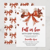 Boog Herfst Verliefd op Baby Baby shower Kaart (Voorkant / Achterkant)