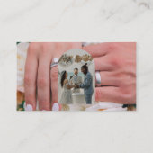 Boog kalligrafie scriptfotografie visitekaartje (Achterkant)