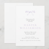  boog Lila Vrijgezellenfeest Kaart (Voorkant / Achterkant)