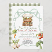 Boog lokaal geteeld Fresh Market Baby shower Kaart (Voorkant / Achterkant)