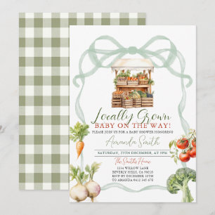 Boog lokaal geteeld Fresh Market Baby shower Kaart
