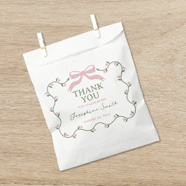 Boog met Flower Vine Baby shower Bedankzakje