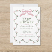 Boog met Flower Vine Baby shower Kaart