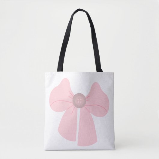 Boog met knoop Canvas tas (Voorkant)