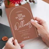 Boog Minimalistische Hen Party Bruidsmeisje Borrel Kaart