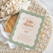 Boog Modern Minimalistisch Neutraal Baby shower Kaart