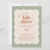 Boog Modern Minimalistisch Neutraal Baby shower Kaart (Voorkant)