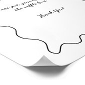 Boog Modern Minimalistisch Neutraal Baby shower Poster (Hoek)