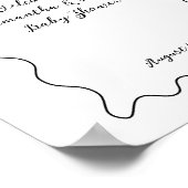 Boog Modern Minimalistisch Neutraal Baby shower Poster (Hoek)