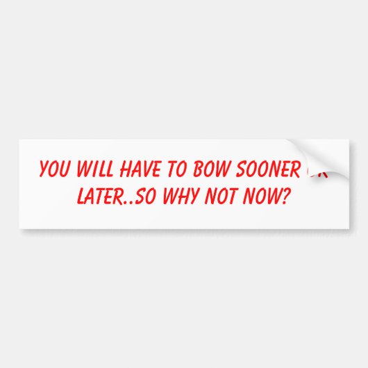 boog naar god sticker (Voorkant)