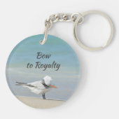 Boog naar Royalty-fotografische Royal Tern Fun Bea Sleutelhanger (Achterkant)