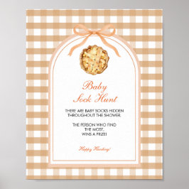 Boog onze kleine Cutie Pie Baby Sock spel Poster