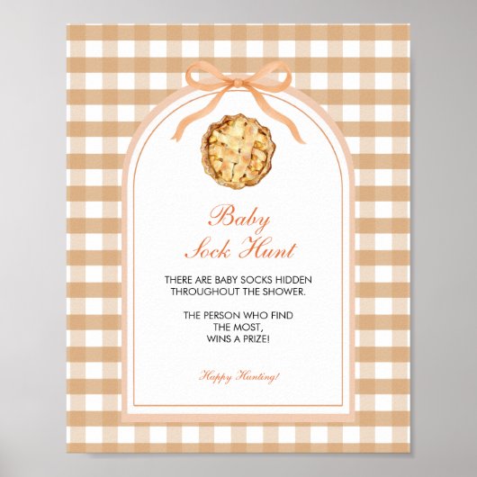 Boog onze kleine Cutie Pie Baby Sock spel Poster (Voorkant)