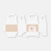 Boog onze Little Cutie Pie Herfst Gingham 1e Verja Bedankdoosjes (Uitgevouwen)