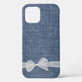 Boog op blauw denim Case-Mate iPhone case (Achterkant)