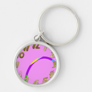 Boog op de Roze Magenta Sleutelhanger