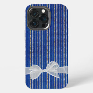 Boog op glinsterende strepen iPhone 13 pro hoesje