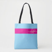 Boog op roze tote bag (Voorkant)