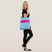Boog op roze tote bag (Op model)
