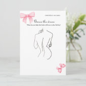 Boog Raad de bruid jurk vrijgezellenfeest spel Kaa Kaart (Staand voorkant)