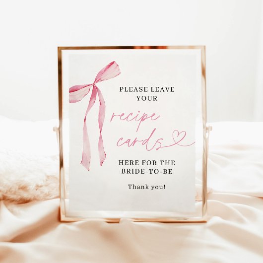 Boog recept Kaarten teken | Vrijgezellenfeest Rece Poster