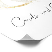 Boog & Ring Bruidsjurk Kaarten en Cadeaus Poster (Hoek)