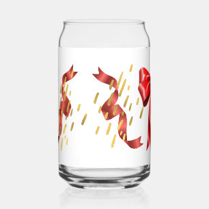 boog rood met gouden stippen blikvorm glas