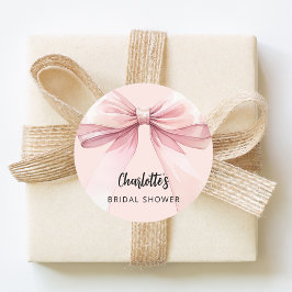 Boog roze Vrijgezellenfeest Ronde Sticker