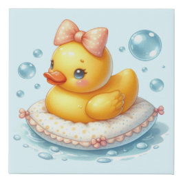Boog Rubber Eend Imitatie Canvas Print