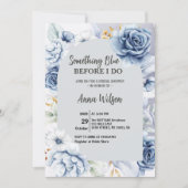 Boog Something Blue Voor ik het Doe Bruids Bruilof Kaart (Voorkant)