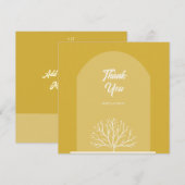 Boog Stijl Natuur bruiloft Dank u kaart (Voorkant / Achterkant)