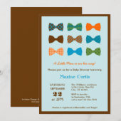 Boog Stropdas Baby shower Uitnodiging (Voorkant / Achterkant)