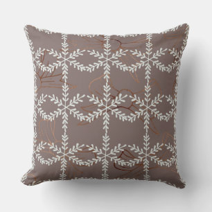 Boog Stropdas Folie Designer/Snowflake Pillow Kussen