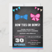 Boog Stropdassen of Bogen Geslacht onthullen parti Kaart (Voorkant)